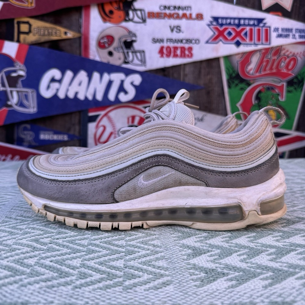 Size 8 -‎ Nike Air Max 97 Premium Light Pumice Summit White 312834 004